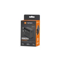 NATEC RIBERA USB-C 20W POWER DELIVERY SCHWARZES LADEGERÄT NUC-2060
