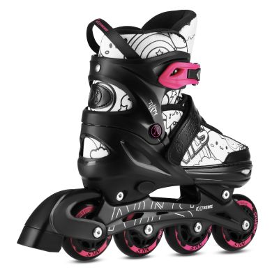 9. NH10907 4-in-1 Rollschuhe mit verlängerten Hockeykufen, Farbe Pink, Größe L (39-42), Nils Extreme