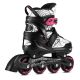 9. NH10907 4-in-1 Rollschuhe mit verlängerten Hockeykufen, Farbe Pink, Größe L (39-42), Nils Extreme