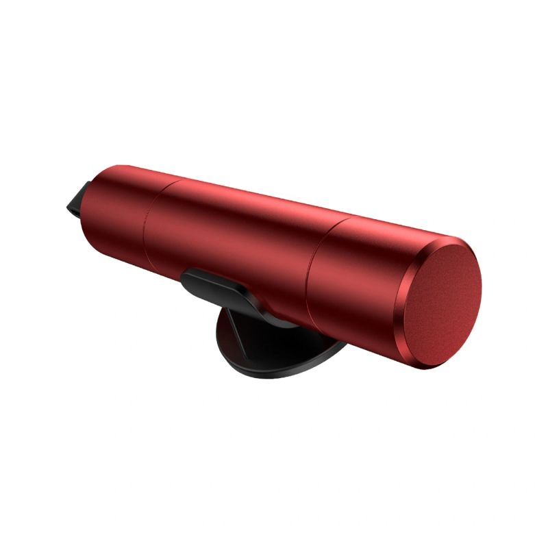 5. Baseus SharpTool Sicherheitshammer mit Glasbrecher und Gurtschneider – Rot