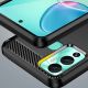 6. Carbon Case Hülle für Infinix Hot 12 Play NFC / Hot 12 Play flexible Silikon-Carbon-Hülle schwarz