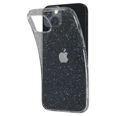 6. Spigen Liquid Crystal Hülle für iPhone 14 Plus – transparent und glitzernd