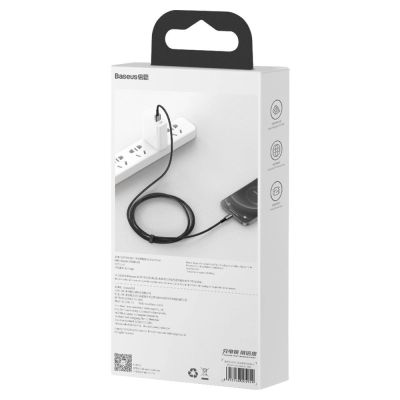 6. Baseus Tungsten kabel USB - Lightning 2,4 A 2 m schwarz (CALWJ-A01)