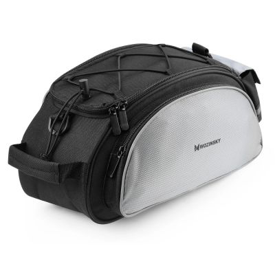 3. Wozinsky Fahrrad-Gepäcktasche mit Schultergurt, 13 l, Schwarz (WBB1BK)
