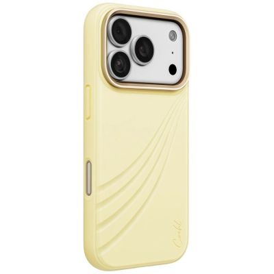 Uniq Coehl Serina Magnetische Ladehülle für iPhone 18 Pro / 17 Pro – Gelb