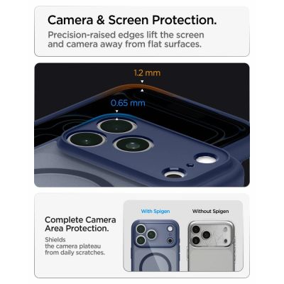 11. Spigen Ultra Hybrid MagSafe Hülle für iPhone 18 Pro Max / 17 Pro Max – Dunkelblau