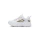 5. Fila Skye ZP Damen Sportschuhe Sneakers modisch weiß mit gold