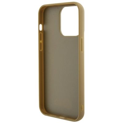 7. Guess Disco Metal Script Hülle für iPhone 15 Pro Max – Gold
