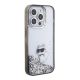 4. Karl Lagerfeld Liquid Glitter Choupette Hülle für iPhone 15 Pro Max – transparent