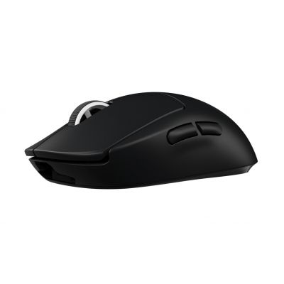 Logitech G Pro X Superlight Gaming-Maus, kabellos, rechte Seite, RF, 25600 DPI