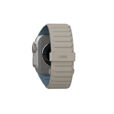 10. UAG Pathfinder - Silikon-Doppelseiten-Magnetarmband für Apple Watch Serie: 1-3, 42 mm / Serie 4-6 & SE 1-2, 44 mm / Serie 7-9, 45 mm / Serie 10, 46 mm / Ultra 1-2, 49 mm (Düne / Wolkenblau)