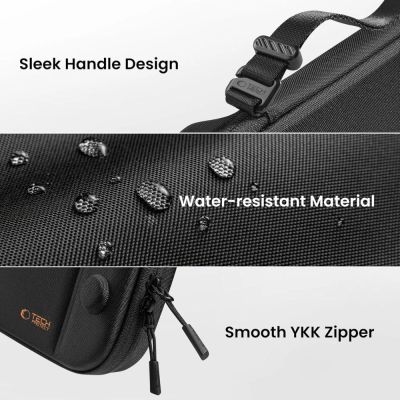8. Tech-Protect Slim Pouch für Nintendo Switch 2 – Schwarz