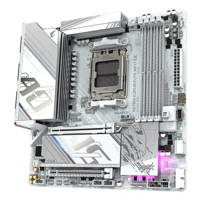 3. Gigabyte X870M AORUS ELITE WIFI7 ICE (X870, AM5, ATX, DD)