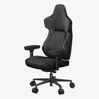 5. ThunderX3 CORE Moderner Universal-Gaming-Stuhl, gepolsterte Sitzfläche, Schwarz
