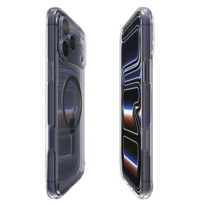 13. Spigen Ultra Hybrid MagSafe Case für iPhone 17 Pro - Clear Gray