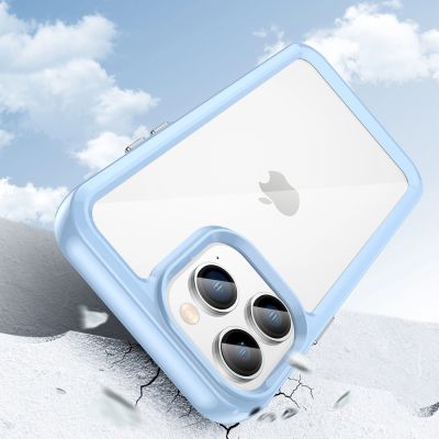 3. Outer Space Case iPhone 14 Pro Max Hartschale mit Gelrahmen blau