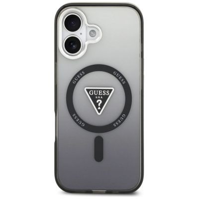 3. Guess IML Gradient Triangle Logo MagSafe Hülle für iPhone 17 - Schwarz