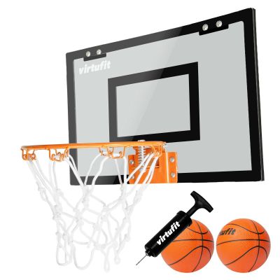 VIRTUFIT PRO MINI-BASKETBALL-BACKBOARD MIT 2 BÄLLEN UND PUMPE - SCHWARZ
