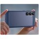 5. Carbon Case Silikonhülle für Samsung Galaxy S25+ - blau