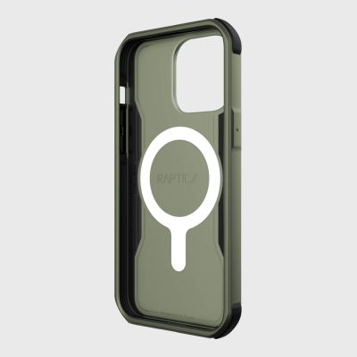 7. Raptic X-Doria Fort Case iPhone 14 Pro mit gepanzerter MagSafe-Hülle grün