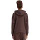 3. adidas Essentials Damen-Fleece-Hoodie mit 3 Streifen, durchgehendem Reißverschluss, braun, KX0784