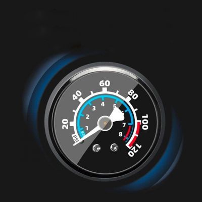 2. Rockbros 42310006001 Fahrradpumpe mit Manometer, Schwarz