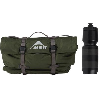 4. MSR Hubba Hubba Bikepack 1-Personen-Dreieckszelt, grün, rot, weiß