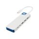 HyperDrive Flex Dual 4K HDMI 9-Port Dockingstation, Weiß/Blau | HD4103BUGL | Anzahl der HDMI-Anschlüsse: 2