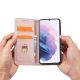 12. Magnet Kartenetui für Samsung Galaxy S22+ (S22 Plus) Etui Geldbörse Kartenhalter Pink
