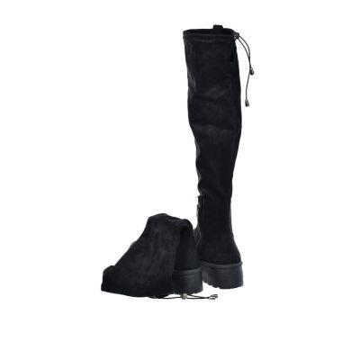 9. Schwarze Wildleder-Plateau-Stiefel für Damen, Big Star SS274264