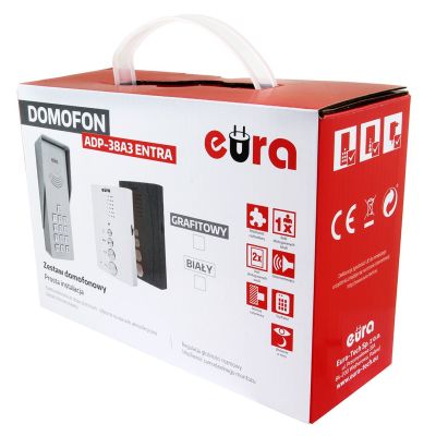 8. EURA ADP-38A3 ENTRA Gegensprechanlage, (weiß)