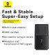 10. Baseus BS-OH169 300 Mbit/s USB-Netzwerkkarte – Schwarz