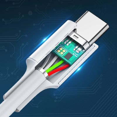 6. Ugreen US264 60518 USB-C / USB-C PD QC AFC Kabel 1 m – weiß