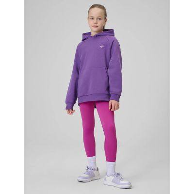 3. Lockerer Mädchen-Sweatshirt mit Kapuze 4F 4FJRSS26TSWSF3040-50S