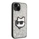 4. Karl Lagerfeld KLHCP14MG2CPS iPhone 14 Plus 6,7" Silber/Silber Hardcase Glitter Choupette Patch