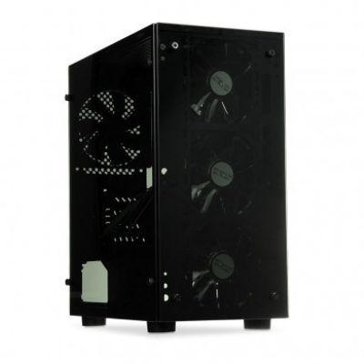 14. IBOX MINI TOWER PASSION V4 GAMING OPV4 Gehäuse (Micro ATX; schwarz)