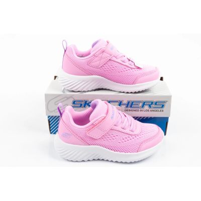 8. Skechers Bounder Baby-Sportschuhe mit Klettverschluss in Rosa