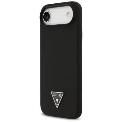 2. Guess Silikon Triangle Logo MagSafe Hülle für iPhone 17 Air - Schwarz