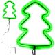 9. Neon-Weihnachtsbaum grün, 87 LEDs, batteriebetrieben, 16 x 91 cm, LUCA