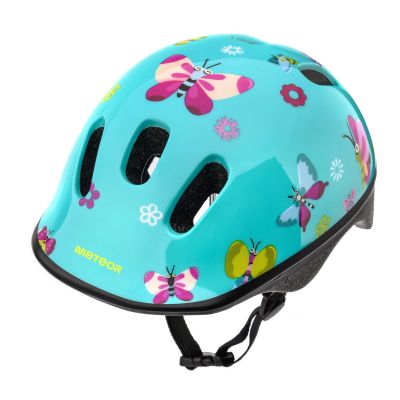 56. METEOR KS06 Schmetterlinge Kinder Fahrradhelm