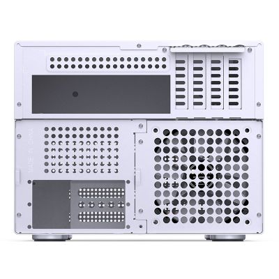 7. Jonsbo N4 WHITE Micro Tower Computer Security & Holders White