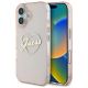 Guess IML Herzhülle für iPhone 16 - Rosa