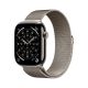 Apple Watch Series 11 Cellular 46 mm Gehäuse aus Natur-Titan mit Armband aus Natur-Mesh – M/L