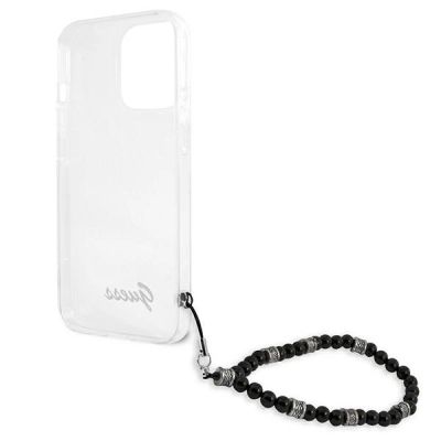 7. Guess GUHCP13LKPSBK iPhone 13 Pro / 13 6.1" Transparentes Hartschalenetui Black Pearl