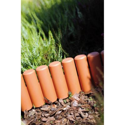 18. Garten-Palisaden-Rasenkanten 270 cm IPAL 5 TERRACOTTA