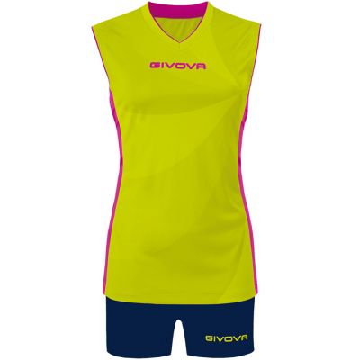Givova Kit Elica KIT C58 Sportset gelb-marineblau