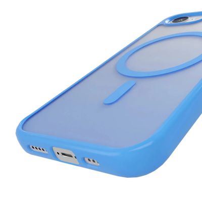 4. Puro Gradient MagSafe Silikonhülle für iPhone 16e/17e – Blau