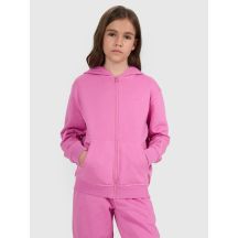 Mädchen-Sweatjacke mit Kapuze 4F 4FJRAW25TSWSF2466-54S