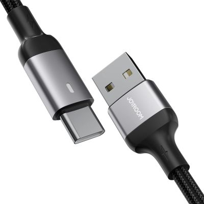 3. Joyroom Extraordinary Series A10 USB-A/USB-C 3A-Kabel 1,2 m – Schwarz