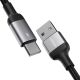 3. Joyroom Extraordinary Series A10 USB-A/USB-C 3A-Kabel 1,2 m – Schwarz